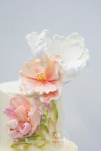 Load image into Gallery viewer, Sculpted Florals Wedding Cake