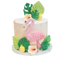 Load image into Gallery viewer, Tropical Flamingo Cake