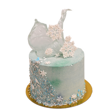Load image into Gallery viewer, Let It Snow Cake (Frozen Inspired)