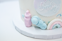 Load image into Gallery viewer, Rainbows & Clouds Gender Reveal Cake