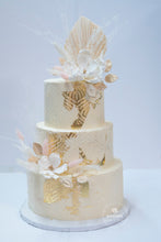 Load image into Gallery viewer, 24 Karat Boho Chic Wedding Cake