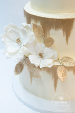 Load image into Gallery viewer, Gold Brushed Wedding Cake