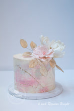 Load image into Gallery viewer, Marble floral Cake
