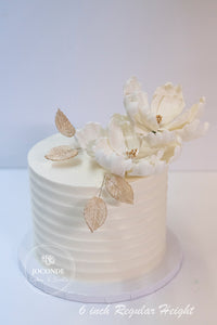 Ribbon Buttercream Wedding Cake