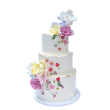 Load image into Gallery viewer, Eternal Blooms Wedding Cake