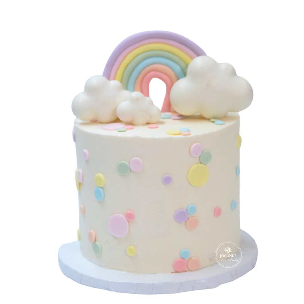 Charming Rainbow Smile Cloud Star Theme Cake Topper Kids Party Cake  Decoration A | eBay