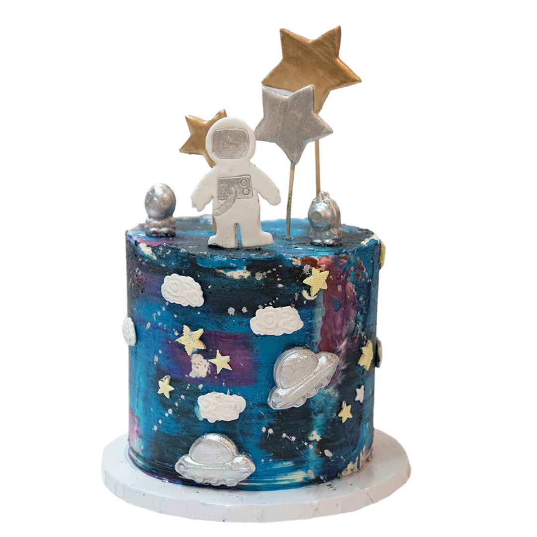 Planets & Space (2 Tier Cake) – Wild Olive Branch