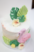 Load image into Gallery viewer, Tropical Flamingo Cake
