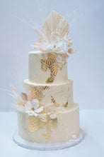 Load image into Gallery viewer, 24 Karat Boho Chic Wedding Cake
