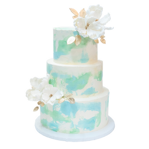 Color Palette Wedding Cake