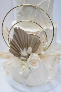 Floral Hoops Wedding Cake