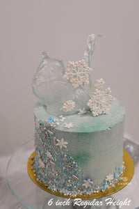 Let It Snow Cake (Frozen Inspired)