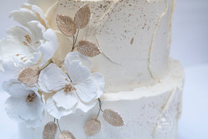 Rustic Smears Wedding Cake