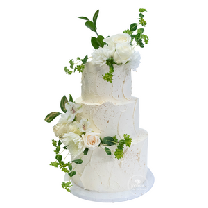 Rustic Smears Wedding Cake