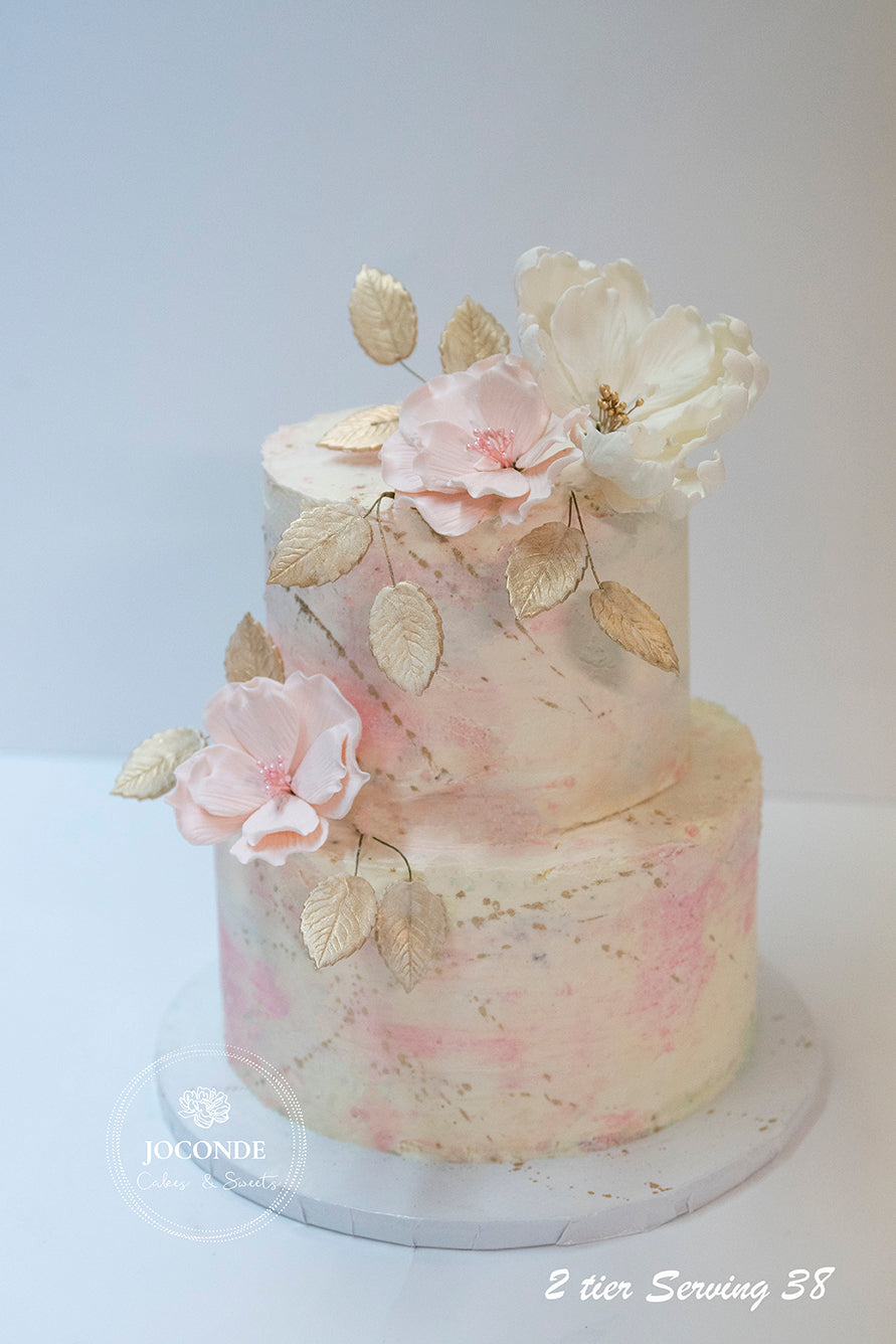 Girls 18th and 21st Cake 06 – Pink Marble – Heidelberg Cakes