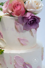 Load image into Gallery viewer, Vibrant Petals Wedding Cake
